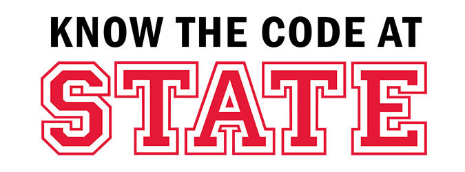 Know the Code at State logo